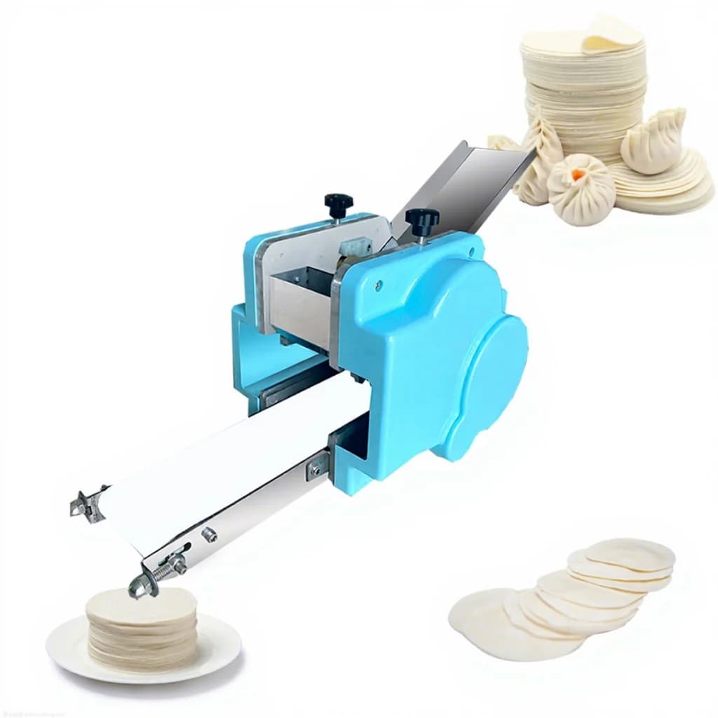 Automatic 110v 220v Chinese Small Round Square Gyoza Empanada Meat Ravioli Skin Dough Wrapper Making Dumpling