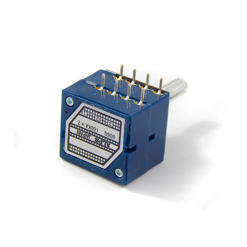 【Hot】1pc Japan ALPS RK27 RH2702 loudness control potentiomete Volume switch 50KAX2/100KAX2 8pin with Loudness Volume LOG Stereo