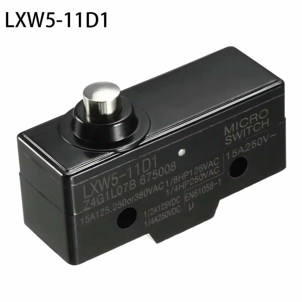 Interruptor  límite  LXW5-11D1, Terminal  tornillo  émbolo  resorte corto, 15A