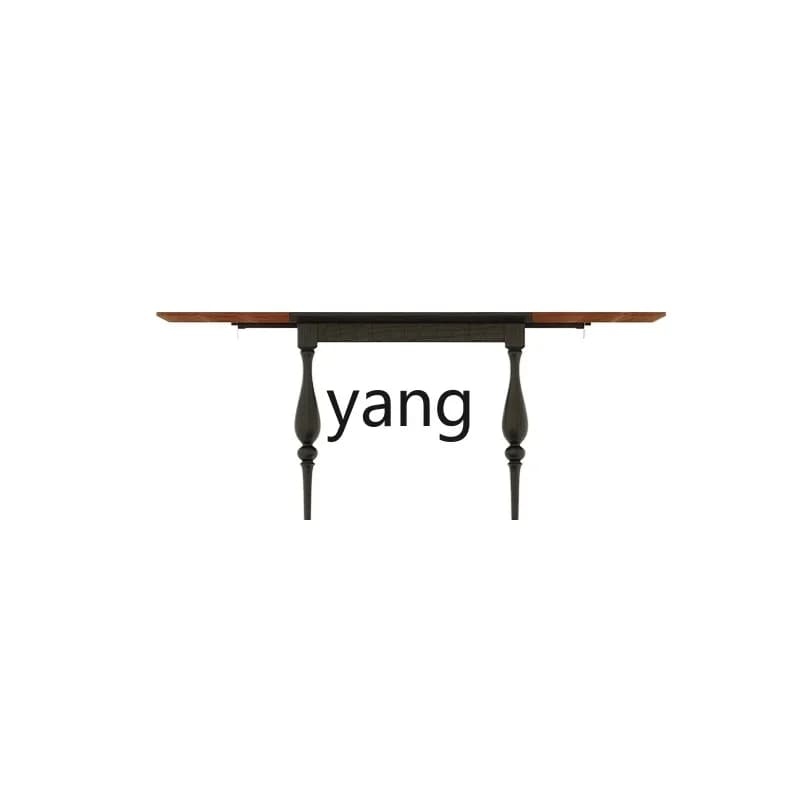 xyy solid wood dining table retro small apartment household ash wood dining table foldable dining table