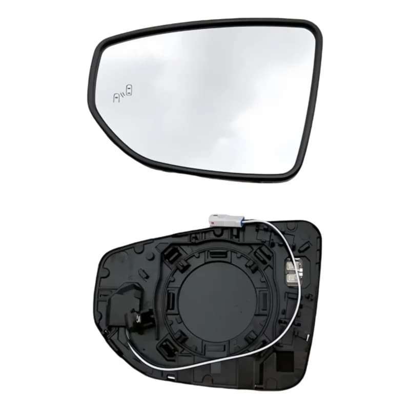 For Lexus ES ES200 ES260 ES300 ES350 2019-2023Mirror White Glass with Heating Blind Spot  Side Mirrors Lens Door Wing Rear View