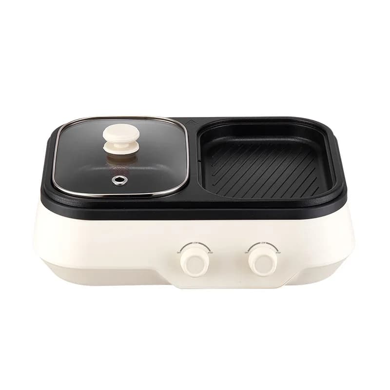 rinse and bake integrated pan, frying oven, multi-functional cooking pan, household electric hot pot, baking and rinse integrate