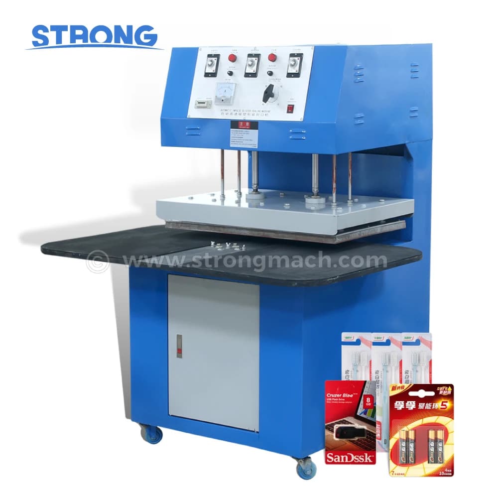 Manual Rotary Blister Packaging Sealer PET Card Blister Heat Sealing Machine 2-Station Large Press Hot Press