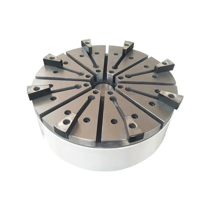 Round Steel Electric Permanent Magnetic Chuck for Vertical Lathe Milling Machine Surface Grinder Manual Power Use