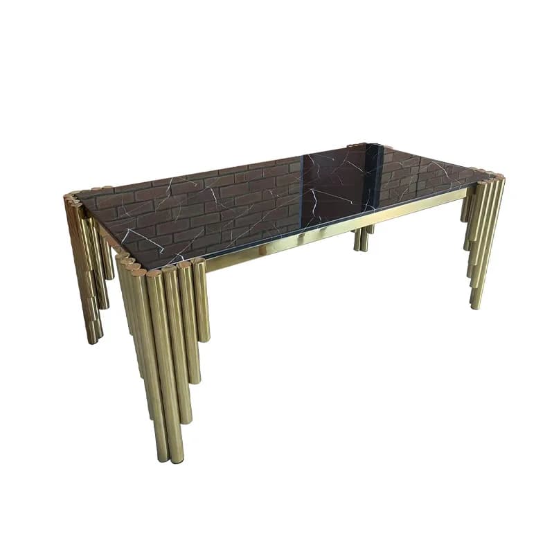 light luxury entrance table, marble entrance table against the wall, simple modern dining table, rectangular dining table