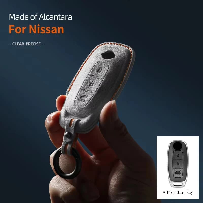 Car Remote Key Case Cover Shell for 2022-2023 Nissan Bluebird Sylphy Ariya Teana Altima 3 Buttons Keychain Premium Racing Style