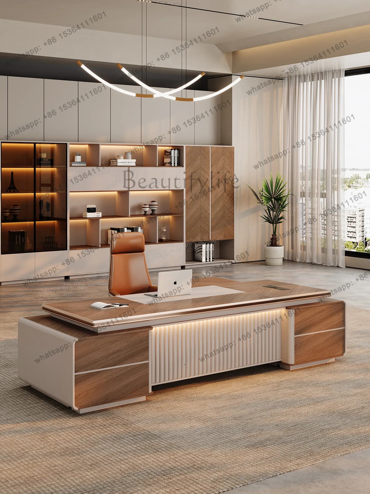 Boss Desk Light Luxury Senior Sense Chairperson's Leadership Office President's Desk
