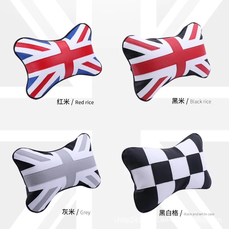 Car Neck Pillow Car Seats Headrest Cushion Support Seat Accessories Safety Pillow Universal For Mini Cooper F56 R56 U25 F55 F60