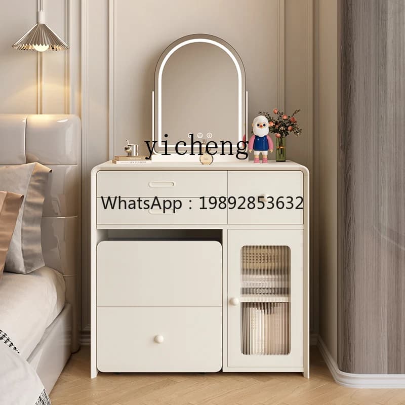dresser small apartment bedroom mini makeup table storage cabinet integrated 60cm makeup table