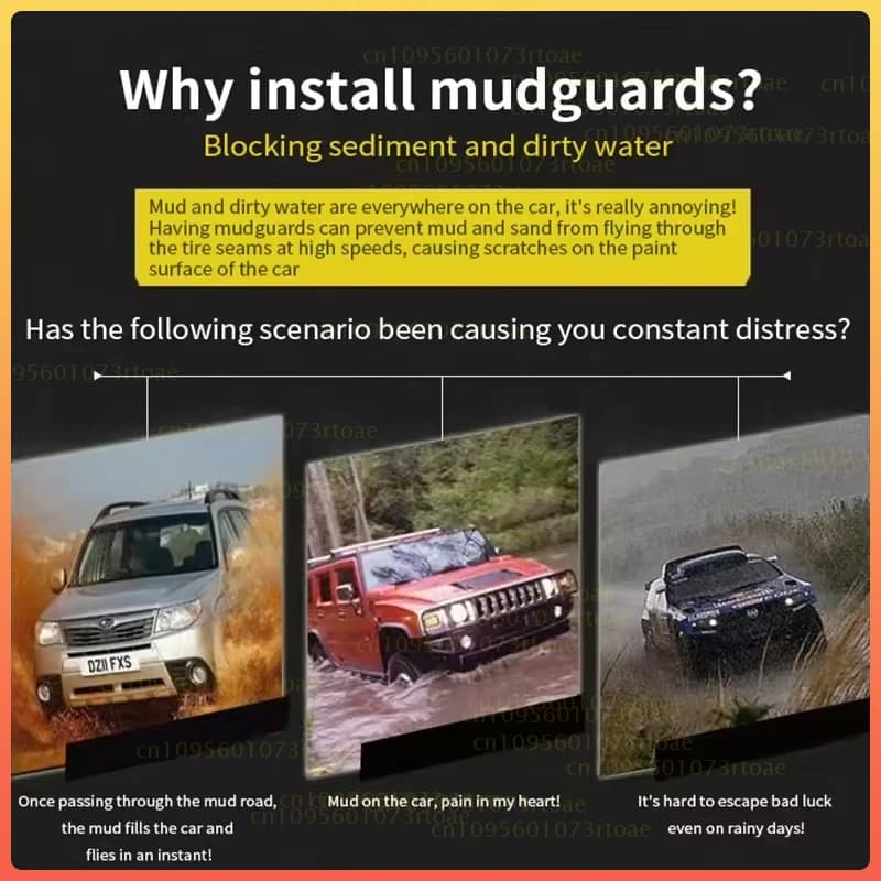 4pc For Honda Civic 5dr 2016 - 2021 Mud Flaps Splash Guards Mudguards Front Rear 2017 2018 2019 2020