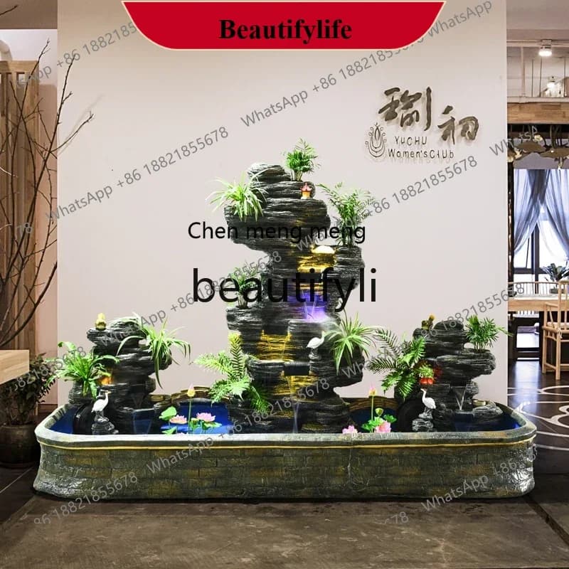D178  Outdoor rockery, flowing water fountain, garden, courtyard decoration, lucky feng shui wheel, landscape ornament