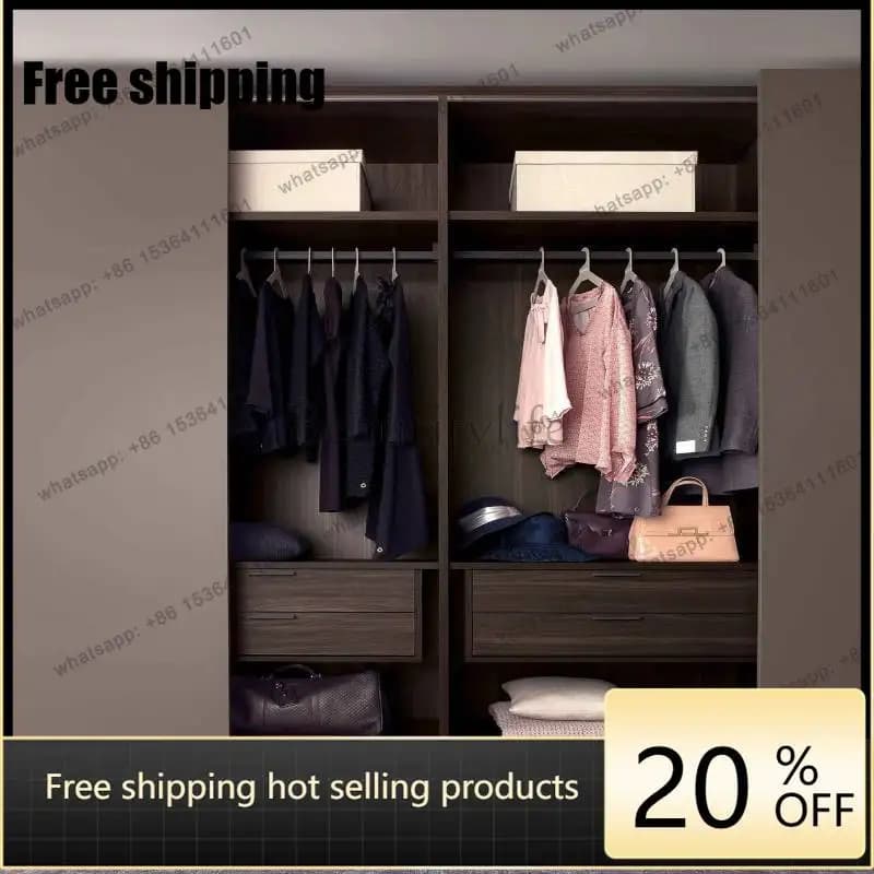 hot  Vintage Japanese Wardrobes European Style Cheap Space Saving Wardrobes Wooden Storage Bedroom Armadio Guardaroba Furniture