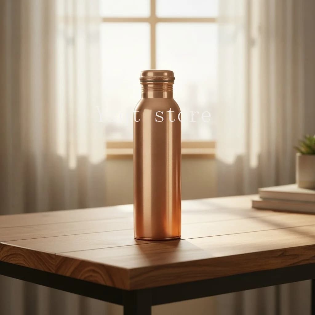 Handmade pure copper copper water bottle Outdoor sports yoga pot Cold water cup South East Asia water bottle
