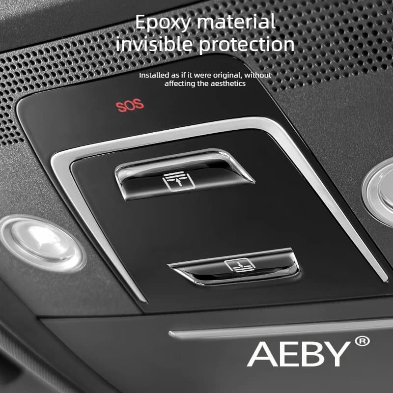 For BYD Atto 2 2024-2025 Custom Sunroof Switch Button Sticker,Anti-Scratch Protective Film,Interior Trim Accessories