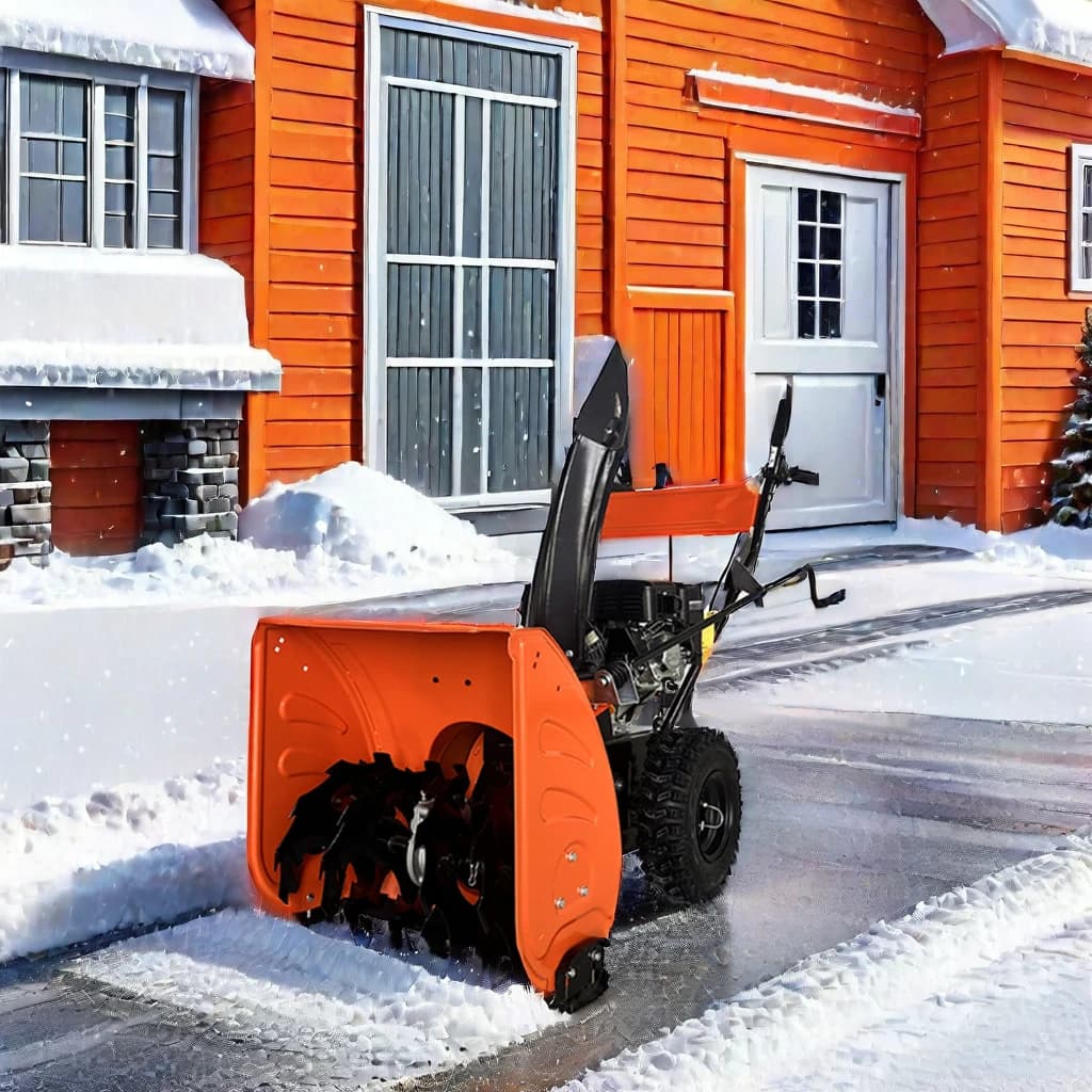 Competitive Price Four-Stroke Automatic ATV Ride Snow Thrower Long Endurance Electric Start Automatic Snow Sweeper