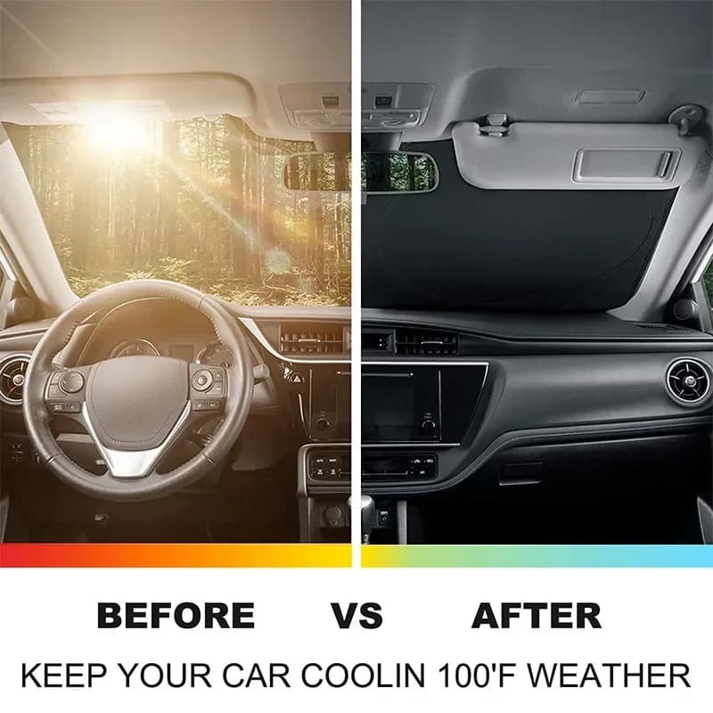 For Mercedes Benz Smart Fortwo 2009-2015 Car Front Glass UV Protection Sunshade Sun Shade Aluminum Foil Interior Accessories