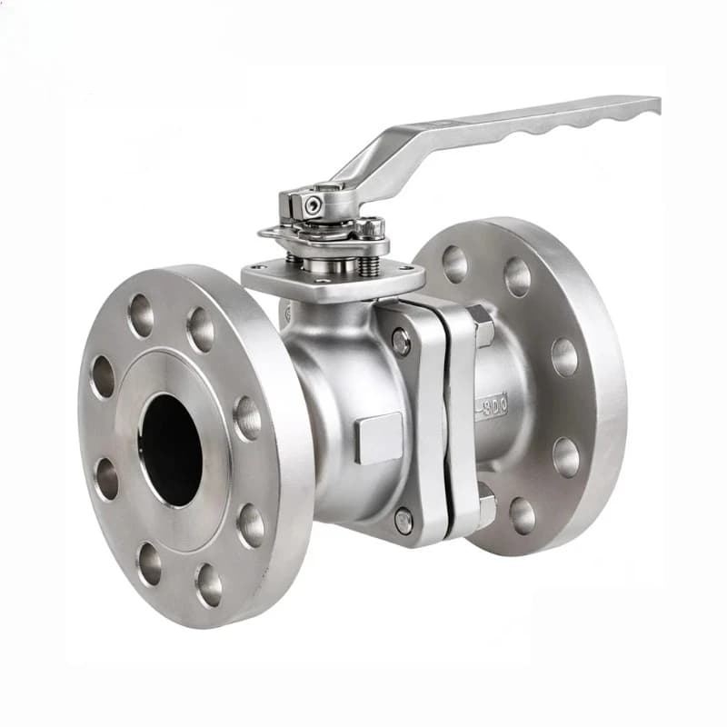 Stainless steel hand flanged ball valve for water and oil