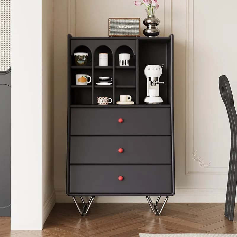 LMM light luxury solid wood living room room bedside table replacement rack