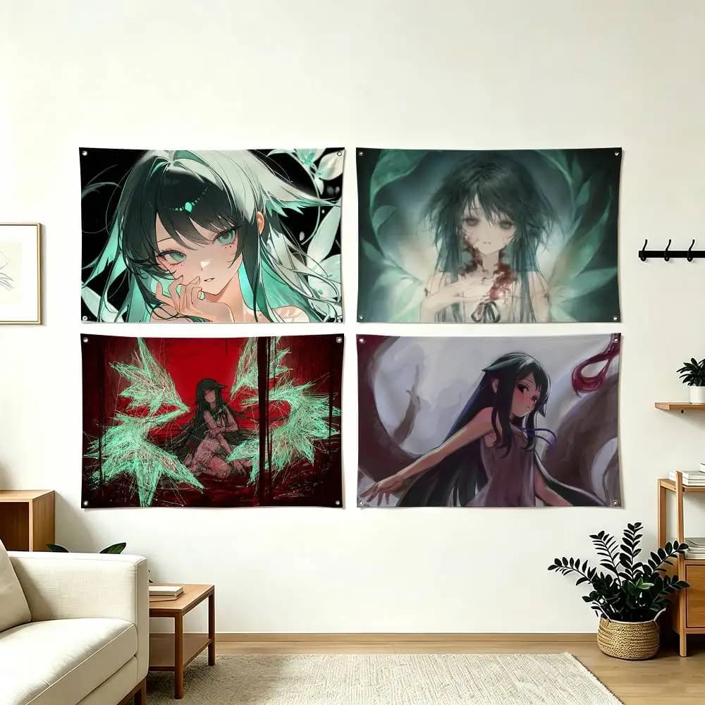 S-Saya No Uta The Song of Saya Flags for Bedrooms Home Decor Items Outdoor Decors Garage Decoration Flaga