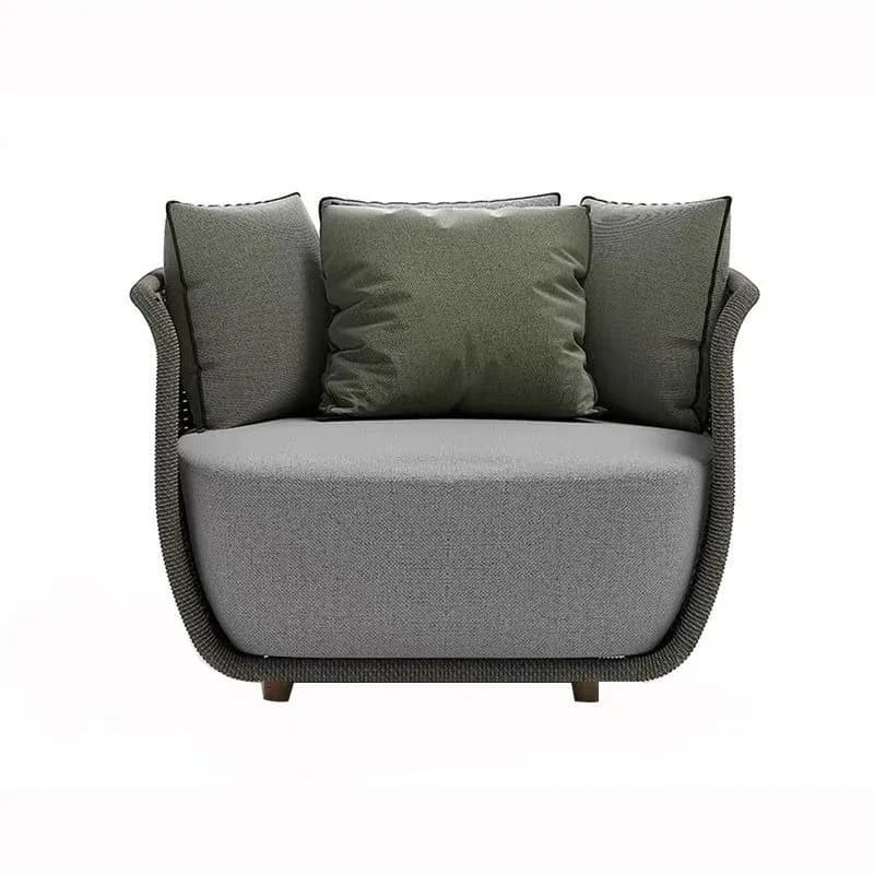 Waterproof lounge sofa terrace living room sunroom rattan sofa combination