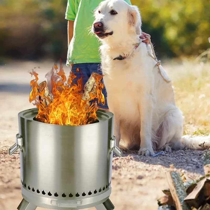 Portable Bbq Grill Outdoor Stainless Steel Grill Multi-Function Stove Smokeless Grill