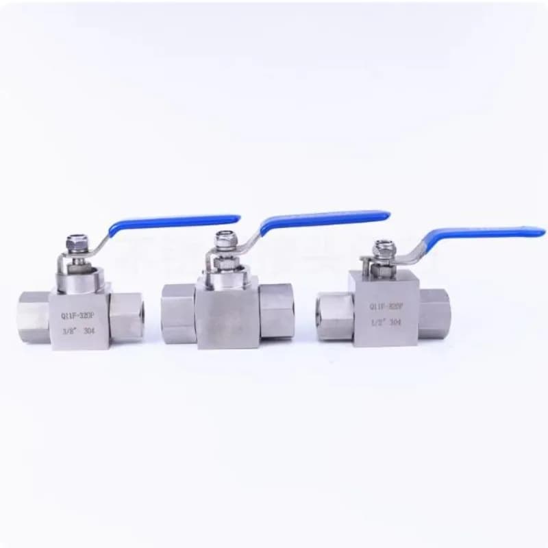 1PC 1/4" 3/8" 1/2" 3/4" 1" BSPP NPT Female 304 Stainless Steel Shut Off Ball Valve High Pressure 320 Bar Water Gas Oil