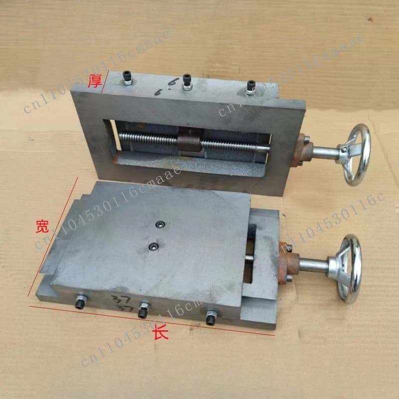 Cast iron dovetail groove sliding plate with rod straight line one-way hand slide module slider mechanical guide rail table