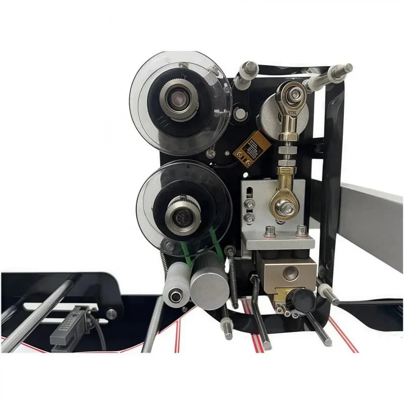 ZST-W02256S Semi-Automatic Electric Labeling Machine for round Bottles Best Price for Glass Metal Cans And Barrel Packaging