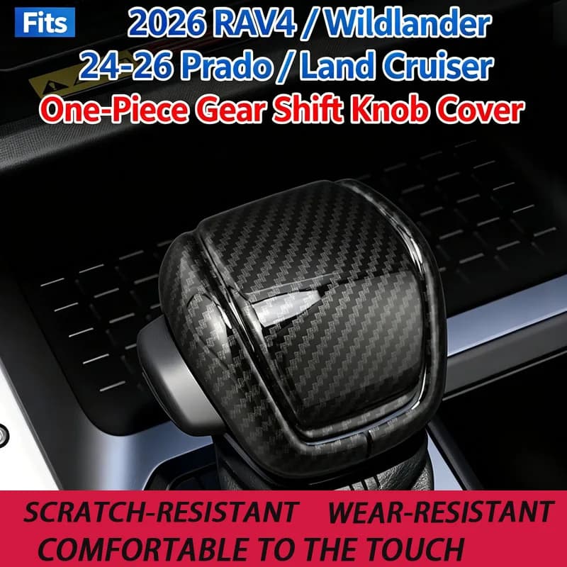 Suitable for 26 new Toyota Rongfang rav4 Wilanda Prado Cool Road Ze gear handle cover car gear head modification