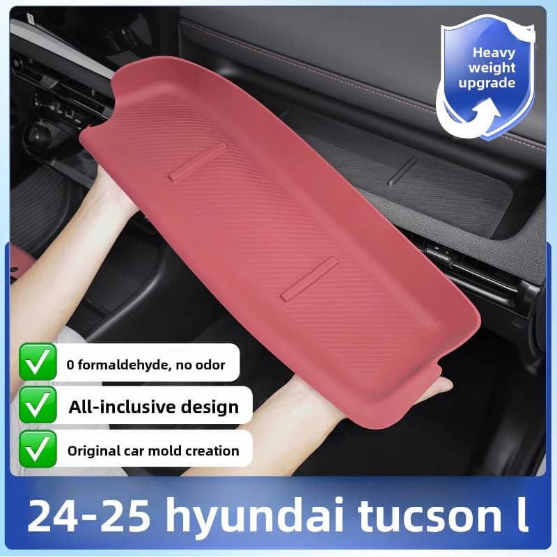 Front Passenger Dashboard Silicone Protective Pad for Hyundai Tucson L 2024~2026 Car Interior Decoration Accessories