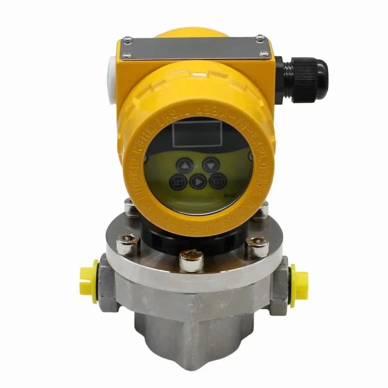 Shanghai Jishen High Accuracy Micro Oval Gear Flow Meter Fuel Oil Adhive Glue Polyurethane Flowmeter