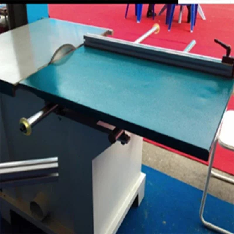 Woodworking Panel Saw MJ113TB Circular Saw 45 Degree 90 Degree Swing Angle Circular Saw Machine Woodworking Double Track Sliding