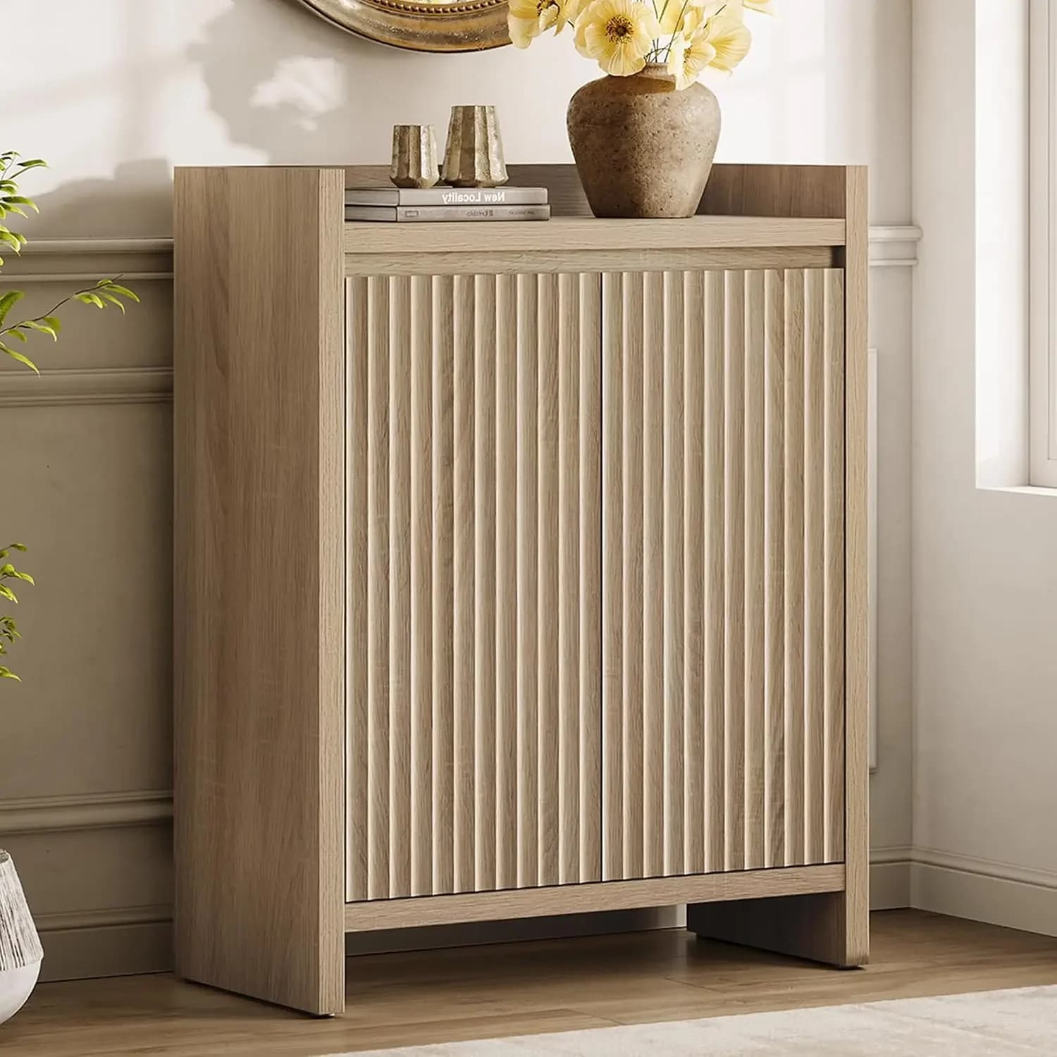 Minimalist Rustic Compact Classic Shoe Cabinet Smooth Creative Metal Storage Stable Shoe Cabinet Schuhregal Hallway Furniture