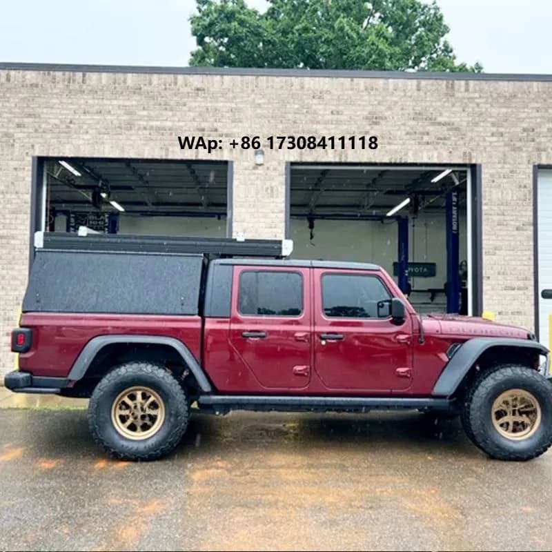 Factory Price Heavy Duty Hardtop Pickup Canopy Camper Shell Secure Locking System No Drill for Work and Camping Dual Use
