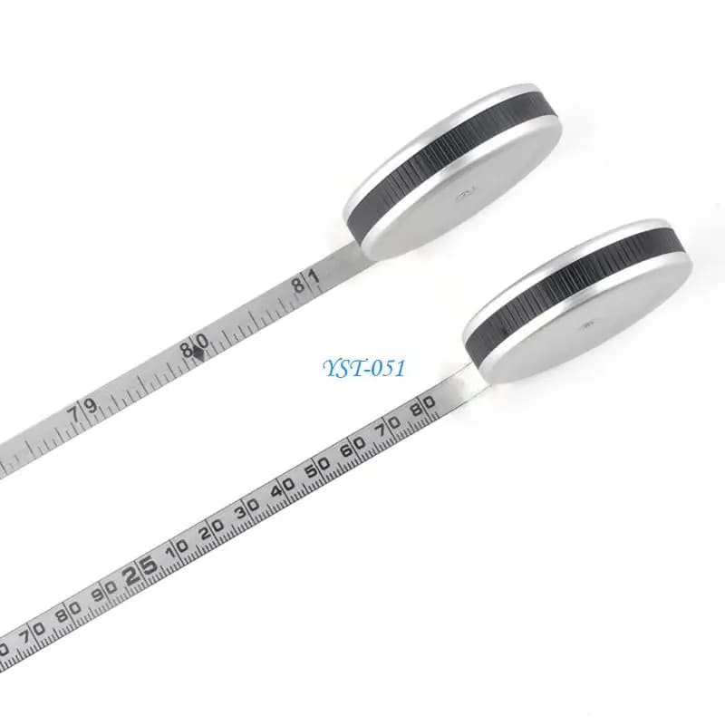 E15A Measuring Tape Double Side Scale Portable Stainless For DIY Projects