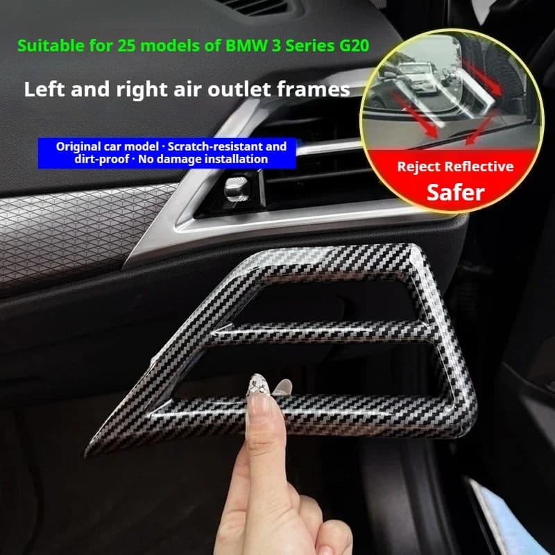 For BMW 3 Series G20 2025+ ABS Carbon Fiber Center Control Dashboard Air Vent Cover Interior accessories