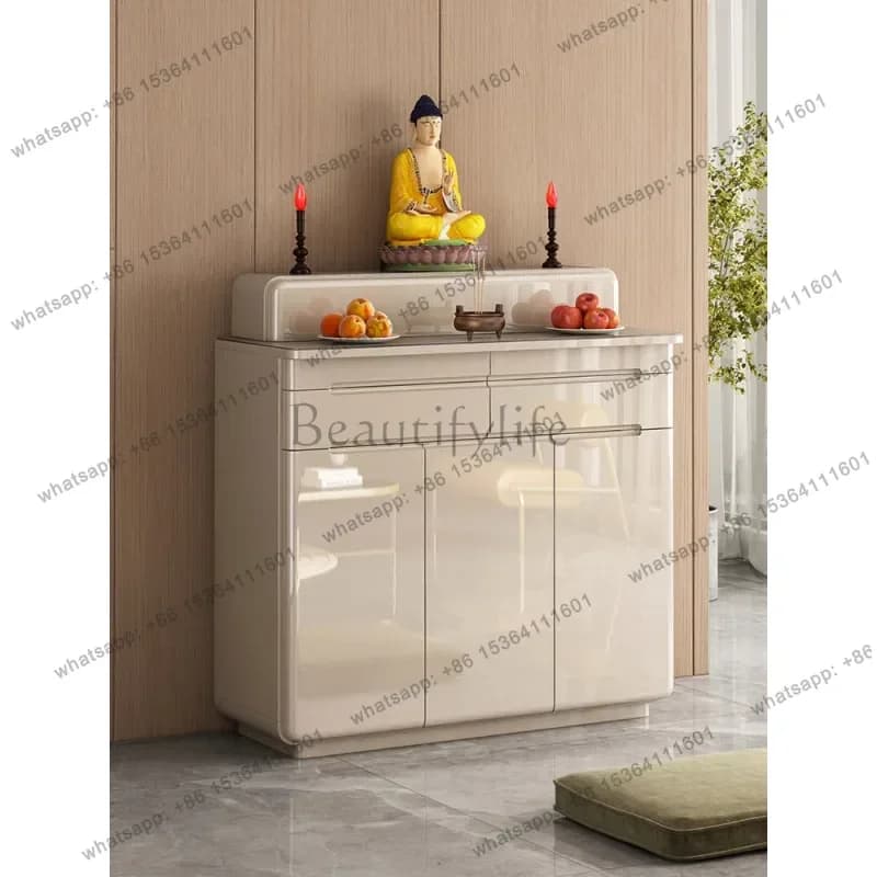PG    Altar Incense Case Home Modern Simple Altar Buddha Altar Economical Buddha Niche Buddha Table Offering Table