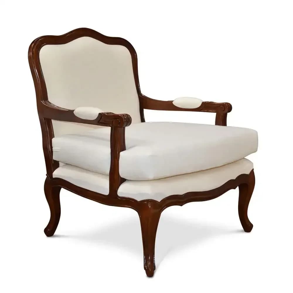 New ArrivalFrench Lounge Chair, Nordic Small Apartment Fabric High-Back Chair, Lightweight Luxury Stool, Classic American Style