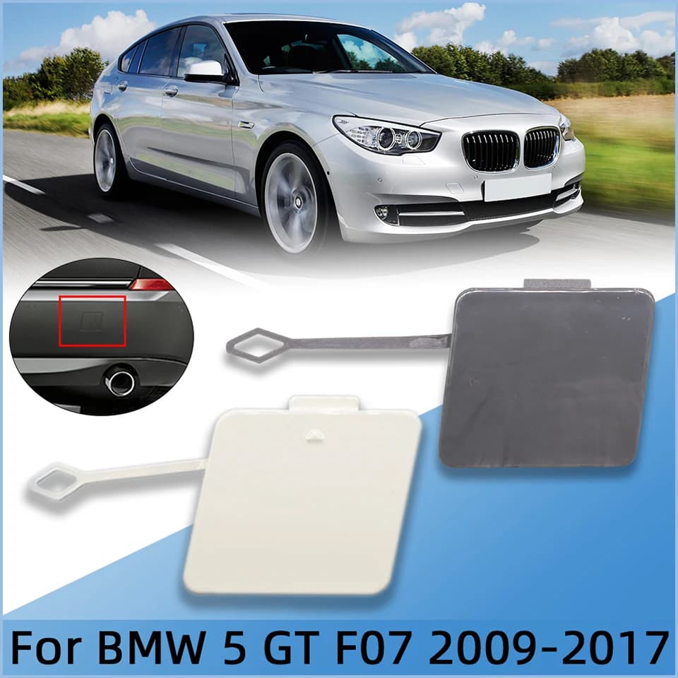 Rear Bumper Tow Hook Eye Cover Cap For BMW 5 GranTurismo Ordinady Version LCI 2009-2017 Auto Parts Trailer Shell Lid Decoration