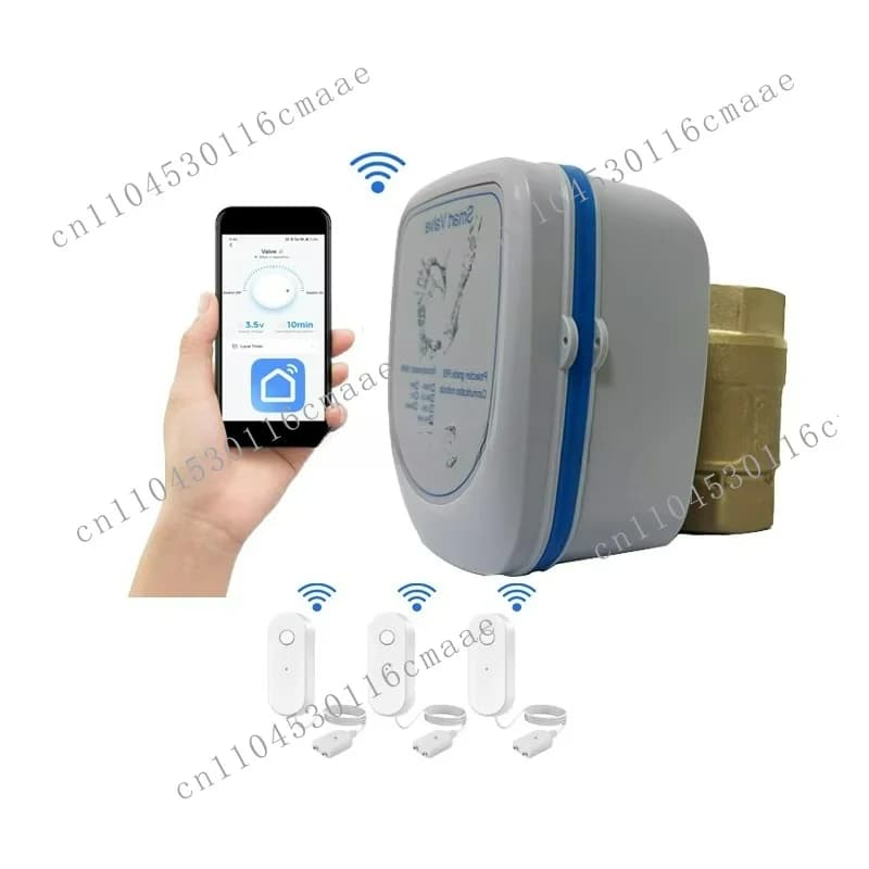 Wireless Smart Valve Automatic Water 2-way Brass Valve with Leak Detection