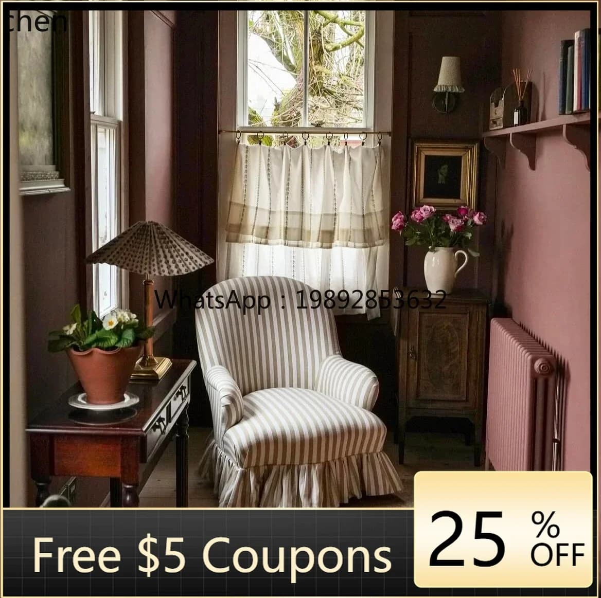 AB retro single sofa living room negotiation chair living room bedroom pastoral leisure chair