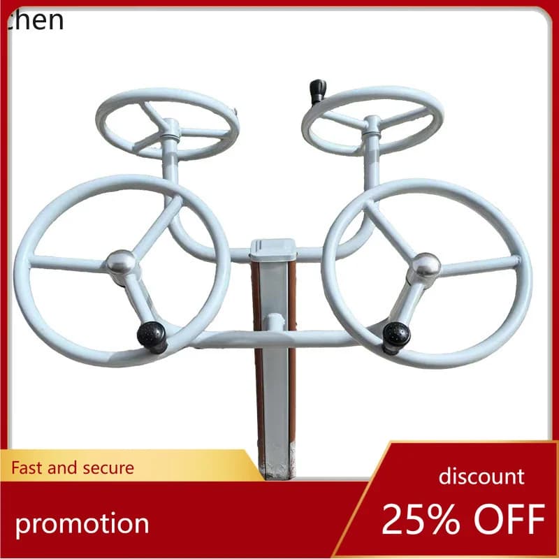 ZML Fitness Path Park Community Plastic Wood Outdoor Sports Equipment Set Combination Fitness Path