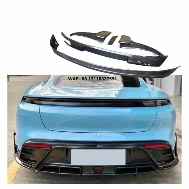 Carbon  Diffuser for Taycan Upgrade Carbon Body Kit Taycan  Carbon Fiber Rear Diffuser