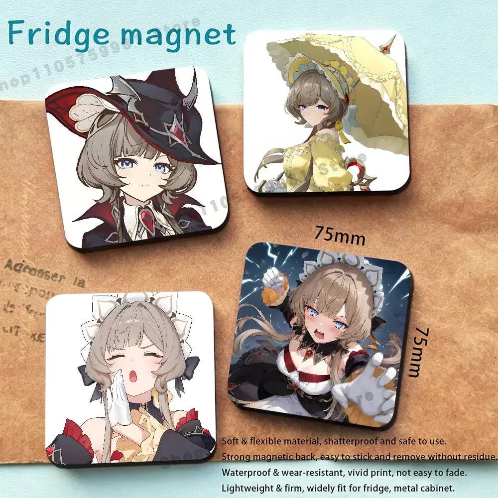 S-Sandrone Genshin Fridge Magnetic Magnet PVC Memorial Decor for Family Friends Students Adults