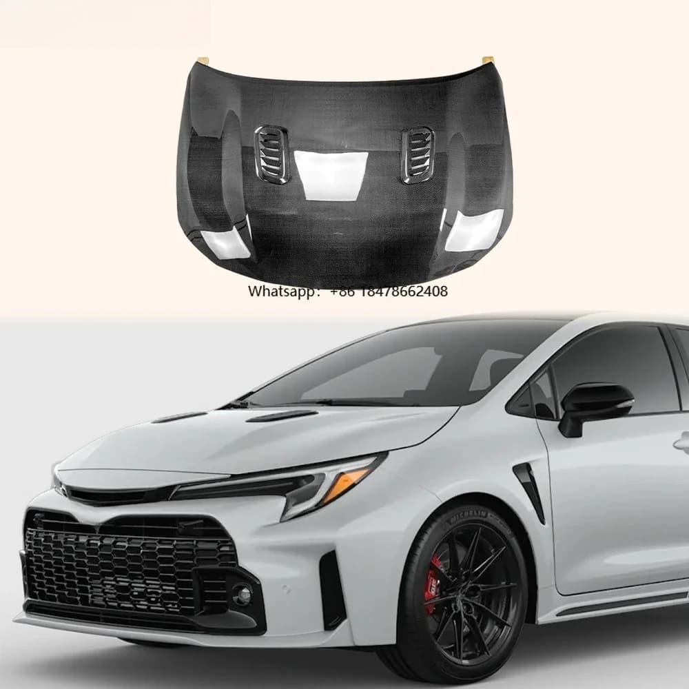 For 23-25 GR Corolla Circuit Edition 5Dr Dry Carbon OE Front Vented Hood