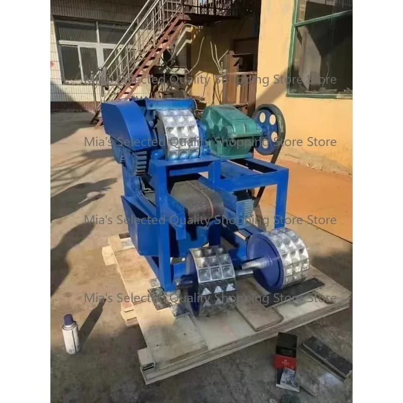 High Pressure Mineral Powder Briquette Machine Metal Waste Recycling Furnace Smelting Roller Press Design for Industrial Use
