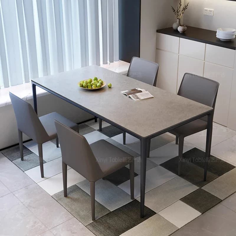 Kitchen Rectangle Dining Table Nordic Industrial Minimalist Complete Dining Table Storage Modern Juegos De Comedor Decorations