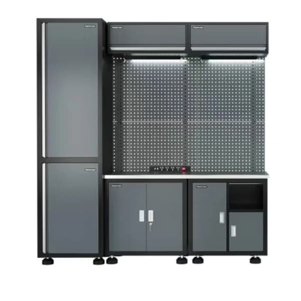 Adjustable Height Garage Workstation Modular Workbench Tool Cabinet Steel Mobile Repair Workstations Desk Office Furniture