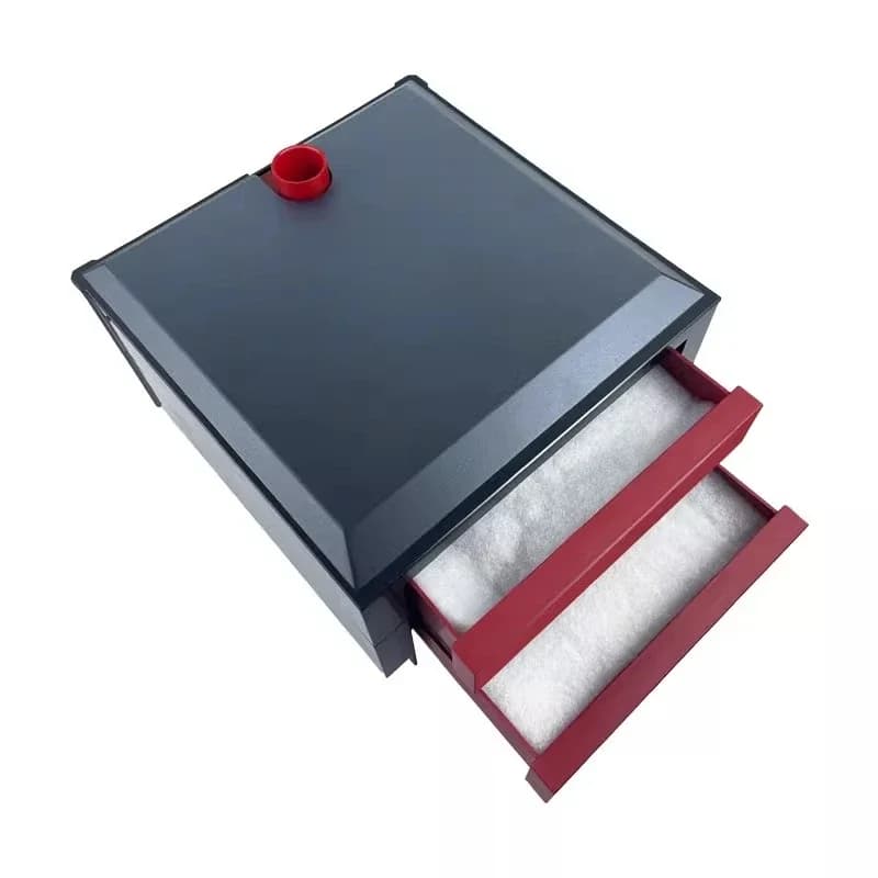 Filter drawer type wet and dry separation with anti-overflow drawer type rain bottom filter drip box two layers of filtration