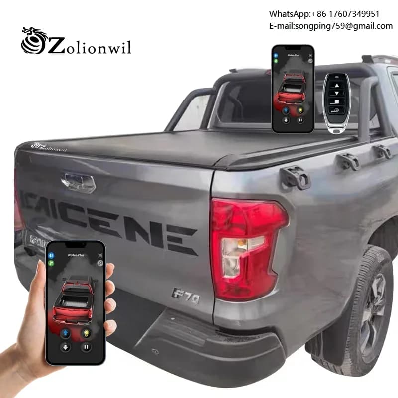 Zolionwil Roller Shutter 4x4 Retractable Tonneau Lid Pickup Truck Bed Cover for Changan Hunter Kaicheng F70 nissan Titan